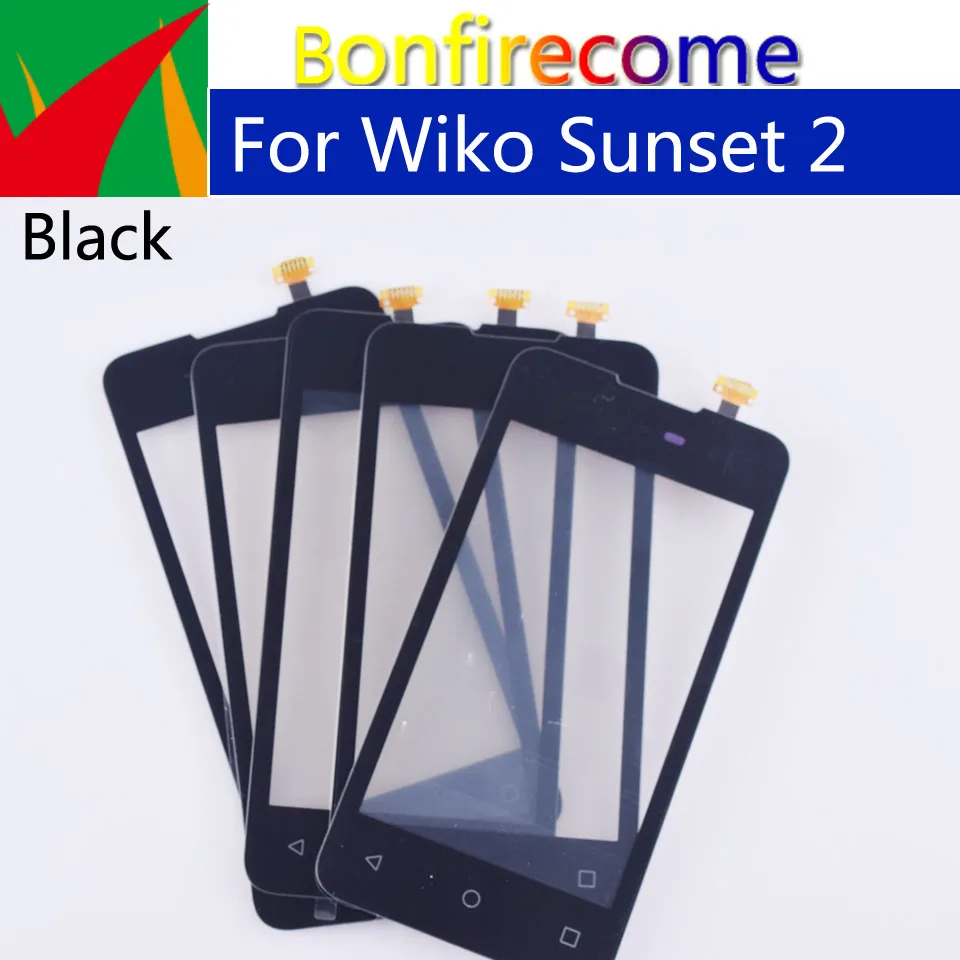 

10Pcs\Lot Touchscreen 4.0" For Wiko Sunset 2 Sunset2 Touch Screen Panel Sensor Digitizer Glass NO LCD Replacement Parts