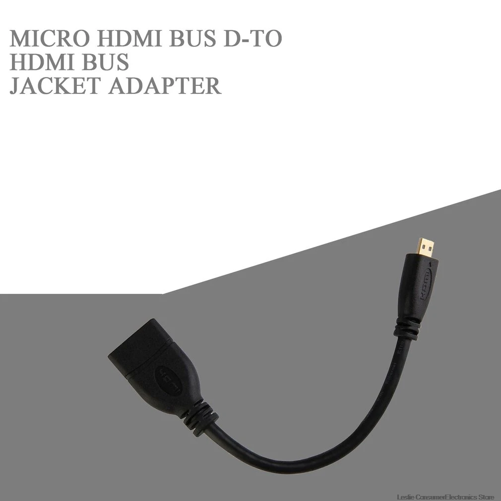 Micro HDMI type D Male to HDMI Female type A адаптер кабель M/F конвертер для планшетный ПК, телевизор мобильный телефон 1080P