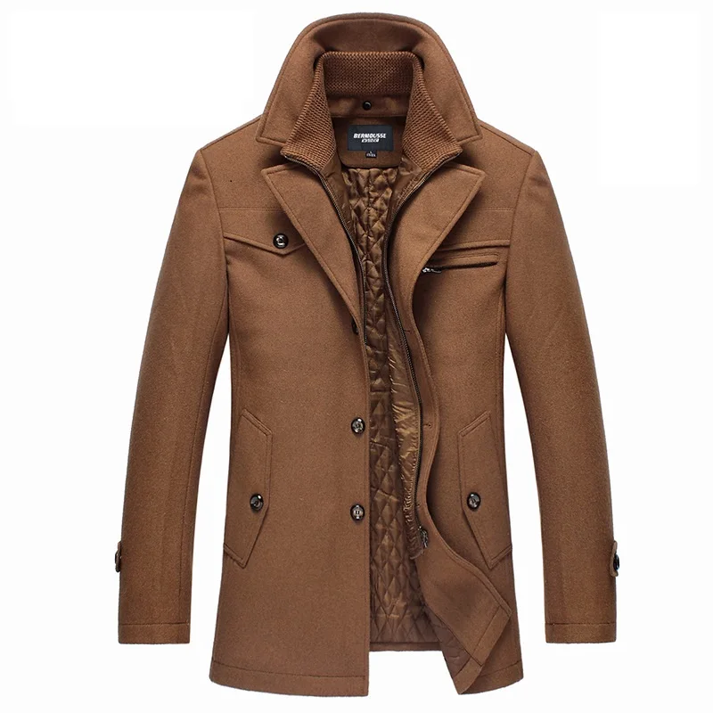 

Casual Winter Jacket Men's Thick Coats Slim Fit Jackets 2019 New Warm Outerwear Jacket Men Overcoat Brand Clothes Plus Size M-4X