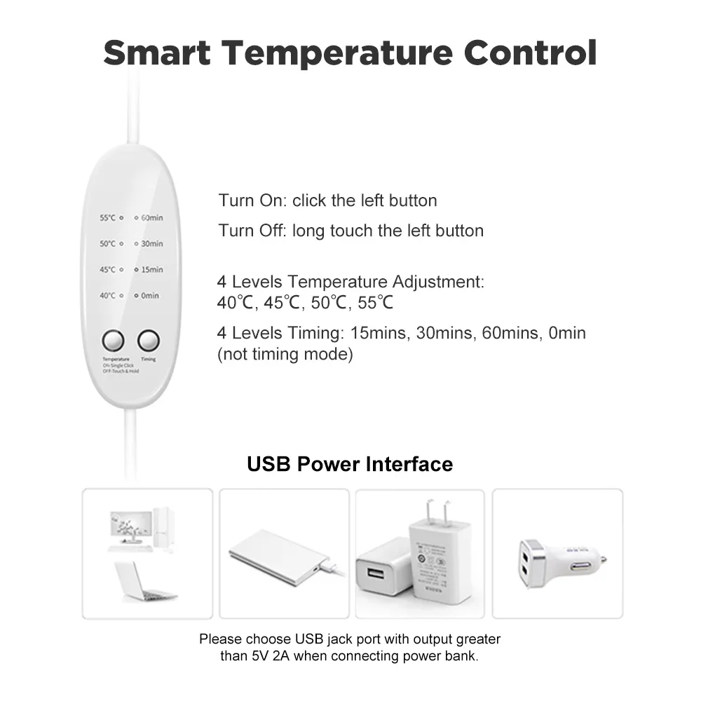 Xmund XD-EM1 3D распаривающая маска для сна Горячая сжатие USB Отопление Спящая повязка для глаз патч Портативный Кемпинг путешествия