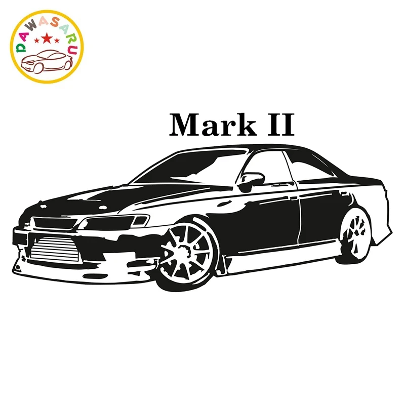 Toyota Mark II 2 Colorful Car Stickers and Decals Three Ratels Decoration Waterproof Cover Scratches 15cm*7cm | Автомобили и