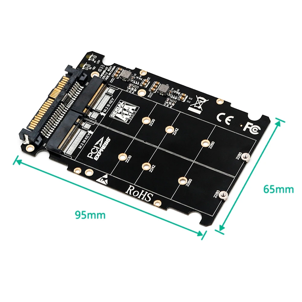 M.2 nvme ssd Key M Key B SSD to U.2 SFF-8639 адаптер, m2 m key адаптер, m.2 nvme to sata(интерфейс без SATA