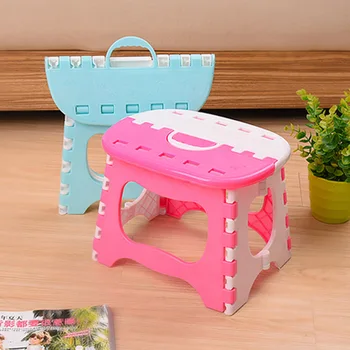 

Foldable Chair Bathroom Outdoor Space Saving Plastic Portable Step Stool Folding Step Stool Household Space Saving Storage