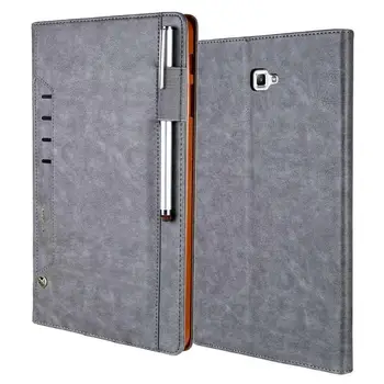 

Top Grade Retro Leather Case for Samsung Galaxy Tab A 10.1\" 2016 T580 Business Stand Card Smart Cover for Samsung SM-T585 T580