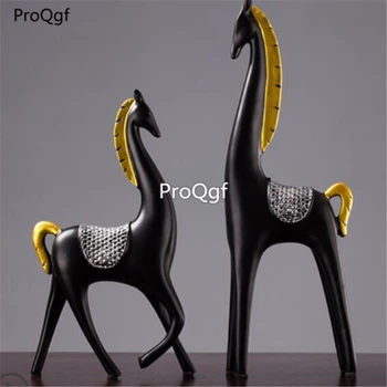 

ProQgf 1Pcs A Set Always in my heart deer Statue haoyangde