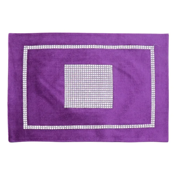 30x40 см, прямоугольные салфетки для стола, салфетка, носовой платок, салфетка для стола, для украшения свадебной вечеринки, товары для дома - Цвет: Purple