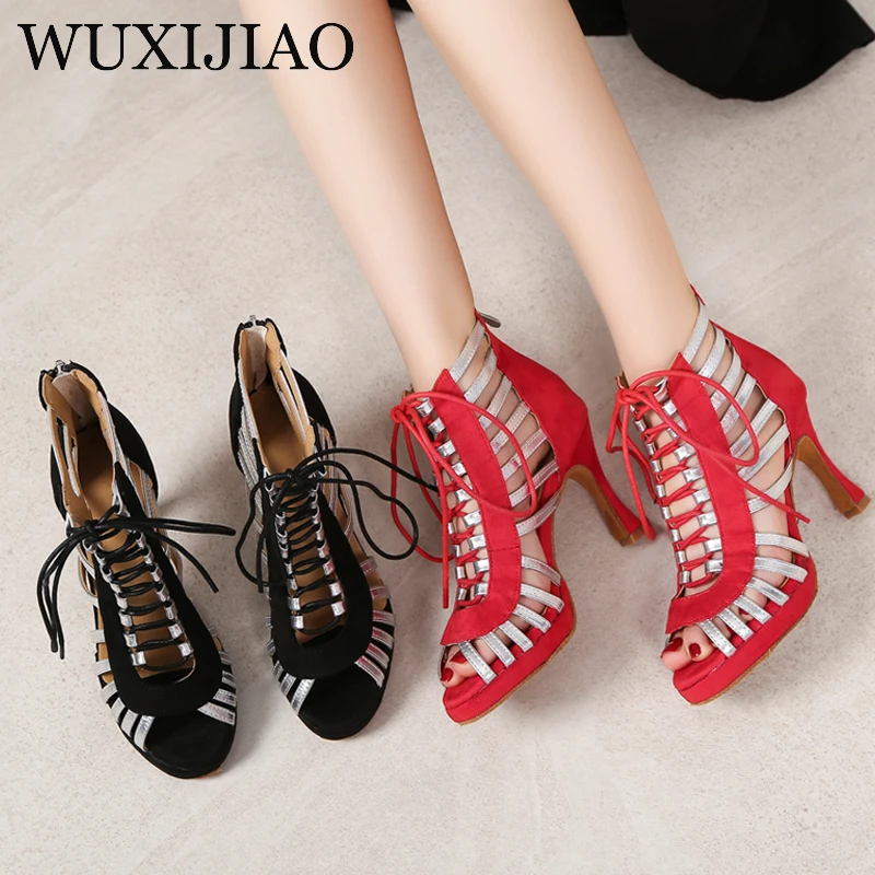 New high boots women's dance shoes Latin salsa boots Patty ballroom dance shoes women's shoes