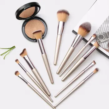 

Champagne gold makeup brush set shape natural eye shadow makeup brush custom makeup brush eye shadow brush eye shadow brush
