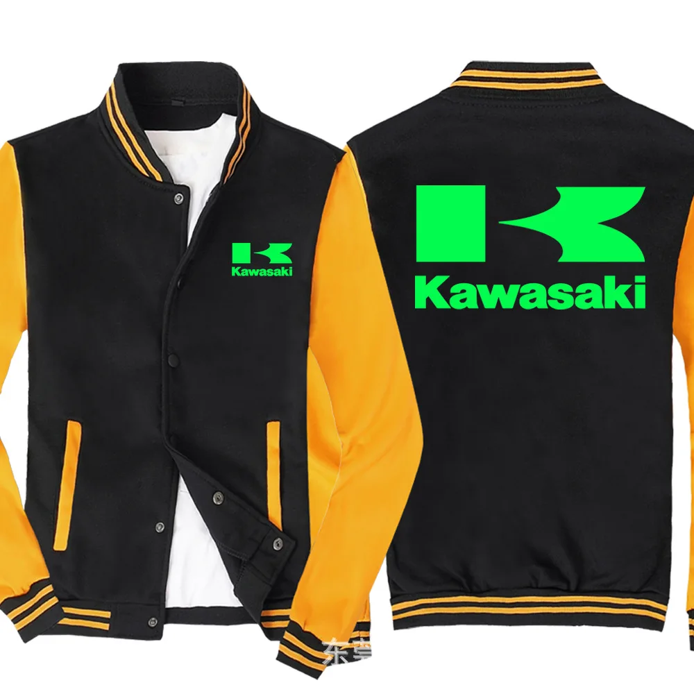 Сверхъестественная мужская бейсбольная куртка для KAWASAKI, мужская спортивная одежда, повседневная толстовка в стиле хип-хоп, Harajuku, унисекс, бейсбольная форма - Цвет: as picture