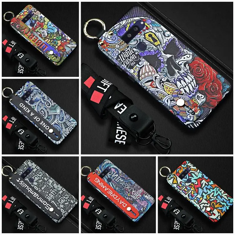 Силиконовый противоударный чехол для телефона LG V40 Прочный задней панели ремешок