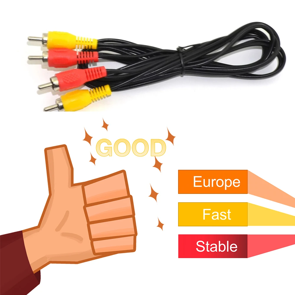 TV receiver AV cable ccams 7 lines for TV box receiver GTmedia V7 V8 V9 supports regular warranty for Spanish satellite receiver