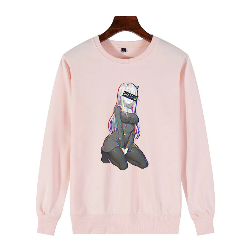 

Women's Darling In The Franxx Women Sweatshirt Zero Two Waifu Funny Anime Manga Pullover Clothing Pure Cotton Normal Sweatshirts