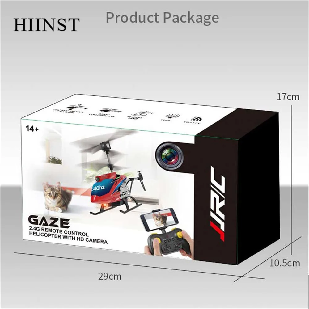Hiinst 4GHz RC вертолет 720P HD видео записывающая камера Инфракрасный Квадрокоптер летающий самолет с дистанционным управлением мини-Дрон поплавок игрушка