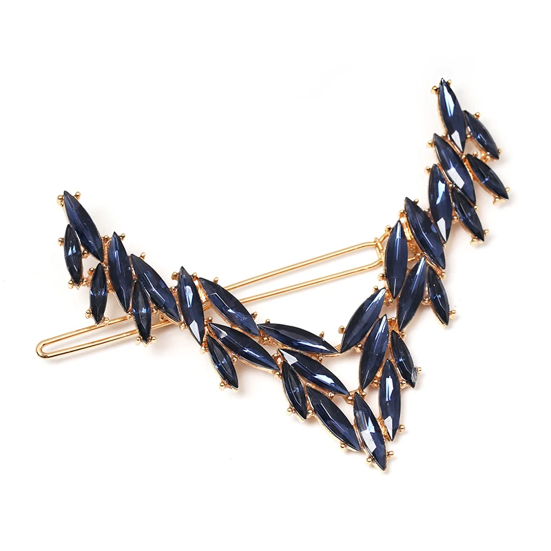 JUJIA модные заколки с искусственным жемчугом новые Стразы заколки для волос с буквами для женщин Свадебные аксессуары - Окраска металла: 60244-BU