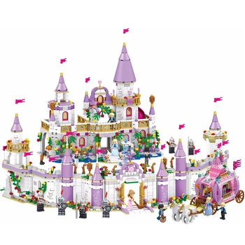 

7in1 friends for girl Girl City Princess Villa Windsor Castle Building Blocks Sets Bricks Classic Model Kids Kits Gift Toy
