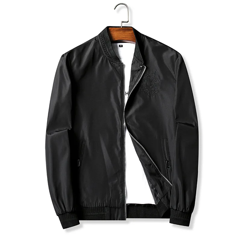 

New Style Spring And Autumn Men's Thin Jacket Casual Coat Men'S Wear Baseball Uniform Embroidery Trend Versatile Tops