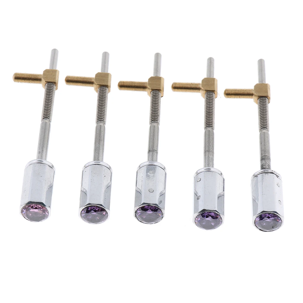 

Set of 5 pcs Violin Bow Screws for 4/4 3/4 Violin Fiddle Replacement Accessory