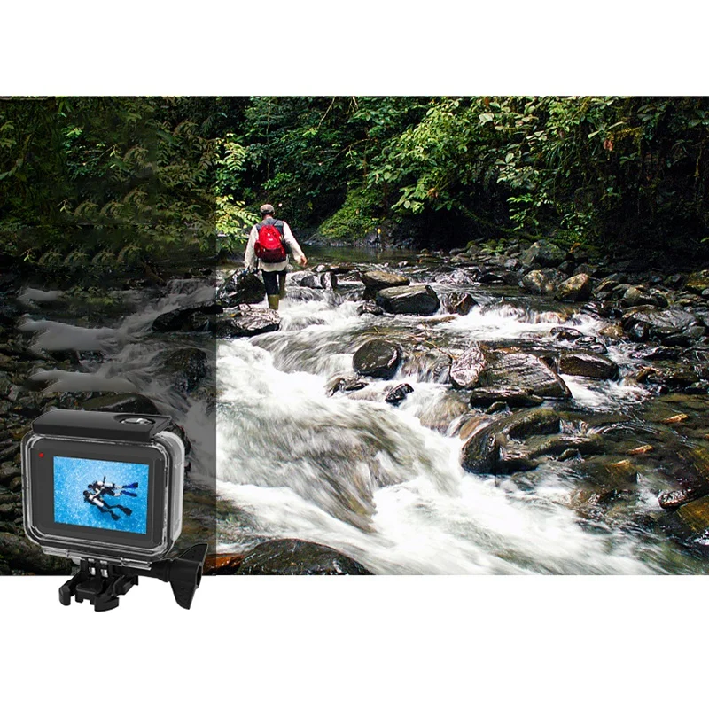Водонепроницаемый чехол для GoPro Hero 8 аксессуары корпус чехол для дайвинга защитный корпус оболочка 60 метров для Go Pro 8 экшн-камеры wi-Fi