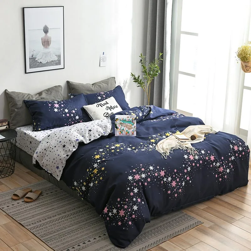 Комплект постельного белья Dream NS Blue Pink Love современный постельное белье