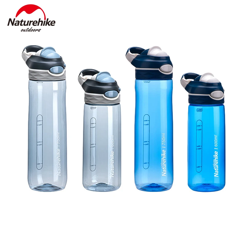 Naturehike Outdoor Sports Water Kettle 600ml/750ml Fashion Bounce Cap Portable Tritan Fitness Bottle Hiking Camping Supplies | Спорт и