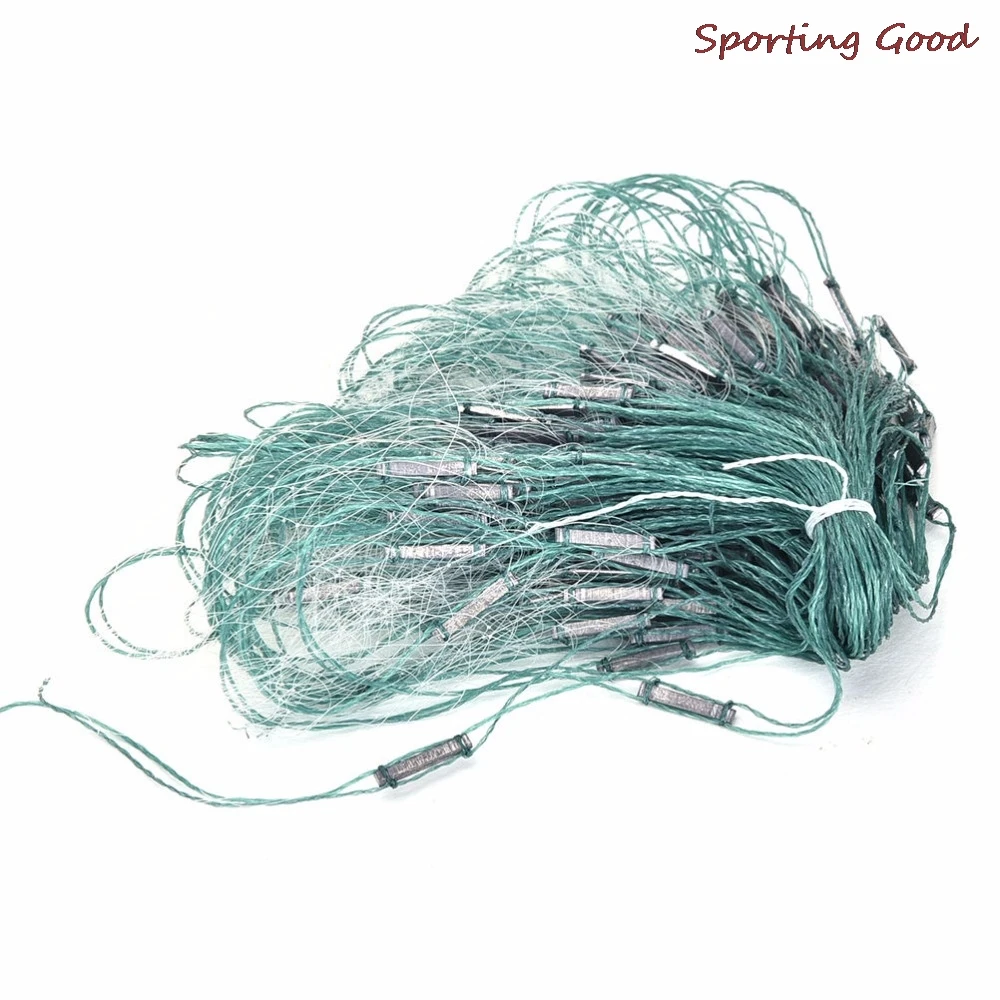 Wholesale 3 Layers 20m Monofilament Gill Fishing Net With Float Fish Trap Rede De Pesca Fishing Tools
