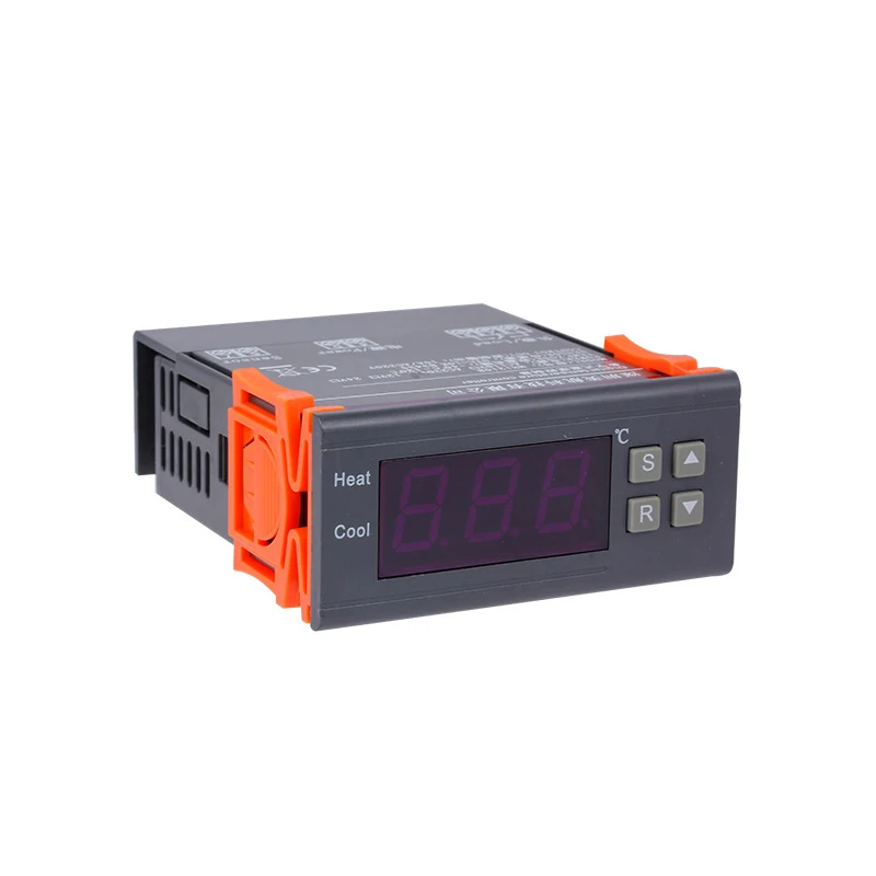 Digital Temperature Controller Digital Thermostat Digital Temperature Controller-99~400 degree PT100 M8 Probe Thermocouple Sensor Embedded Thermostat 220V Heating Cooling Switch