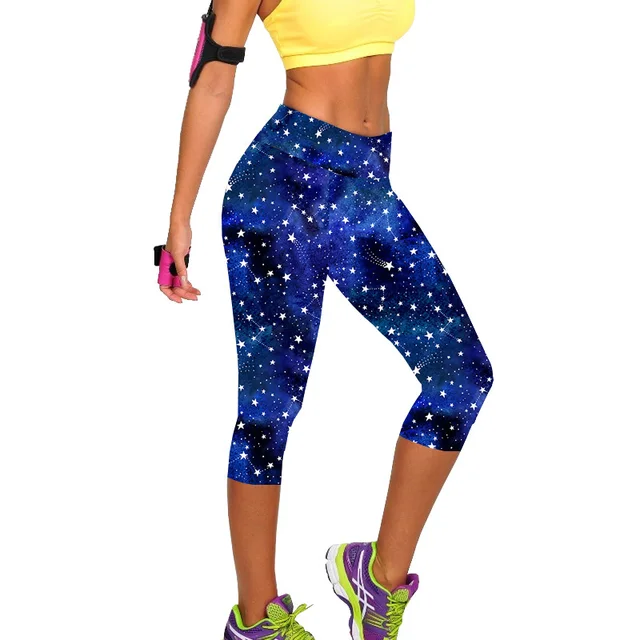 TOIVOTUKSIA Leggings for Women Capris Leggins High Waist Exercise Female Elastic Stretchy Leggings Slim Trousers M-XXL Q43