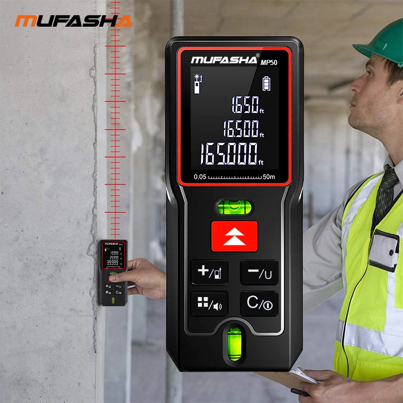 Portable Laser Distance Meter Degital Measuring Tool Rangefinder laser rangefinder distance meter electronic component measurement tool