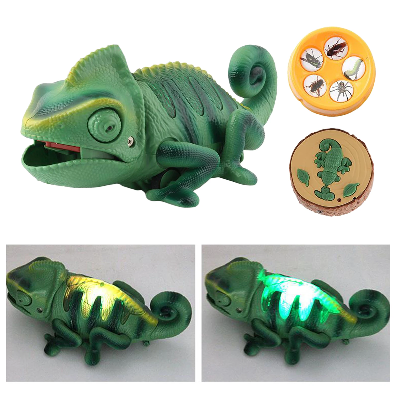 Remote Control Chameleon Toy Realistic Animal Infrared RC Chameleon Fake Chameleon Toys Electric Toys Party Favors Party Supply 2