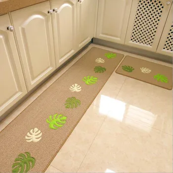 

Handmade Embroidery Kitchen Mat Washable Entrance Long Door Hallway Carpet Footcloths Window Non-slip Rugs Balcony Bedside