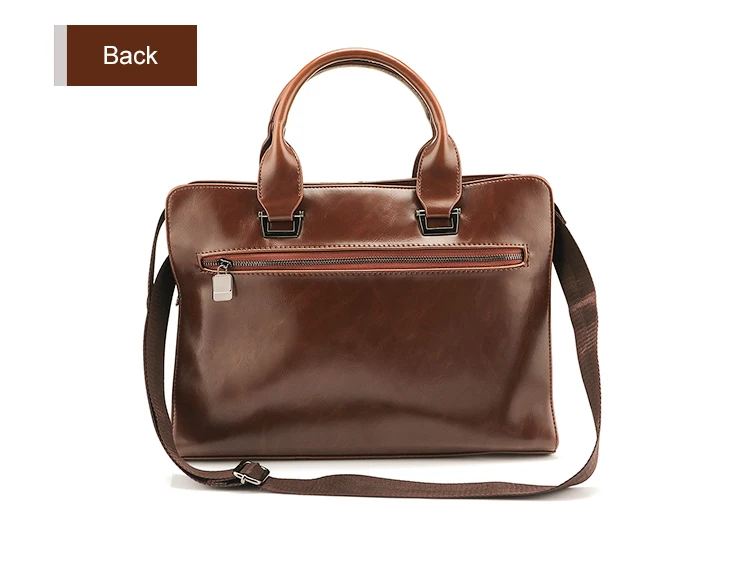 Портфель мужской кожаный коричневый/черный деловая сумка на молнии сумки с замком модная мужская сумка на плечо сумка для сообщений сумка