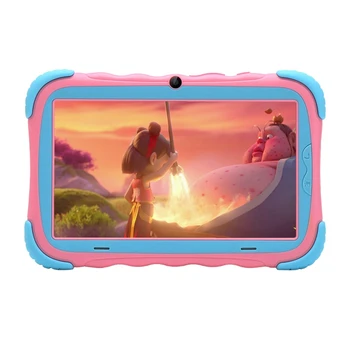 

Android 7.1 Tablet PC with 7 Inch IPS Eye Protection Screen 1GB+16GB WiFi Camera Bluetooth GMS Certified Kids-Proof Children Tab