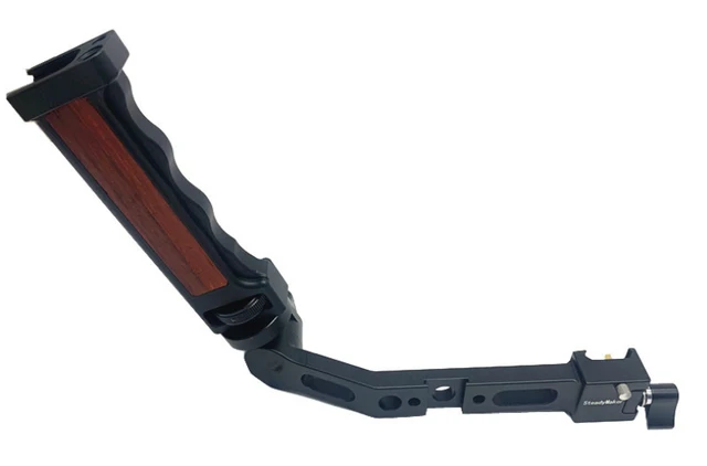 DSLR Camera Stabilizer Ronin S Handle Grip Handgrip for DJI RoninS can Adjust 180 Degree with Cold Shoe Monitor Video Light Mic Pink