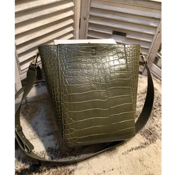 

Alligator real leather Medium size crossbody bags Genuine leather shoulder bags
