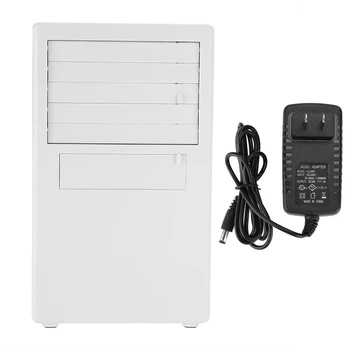 

Mini Desktop Air Conditioning Refrigeration Silent Air Cooler 110-220V For Cooling Summer Hot Day Use US Plug White/ Blue