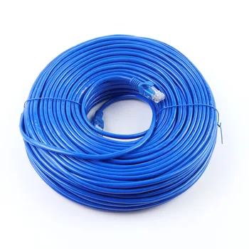 

2019 10m/20m 30m 8Pin Connector Ethernet Internet Network Cable Cord Wire Line Blue Rj 45 Lan