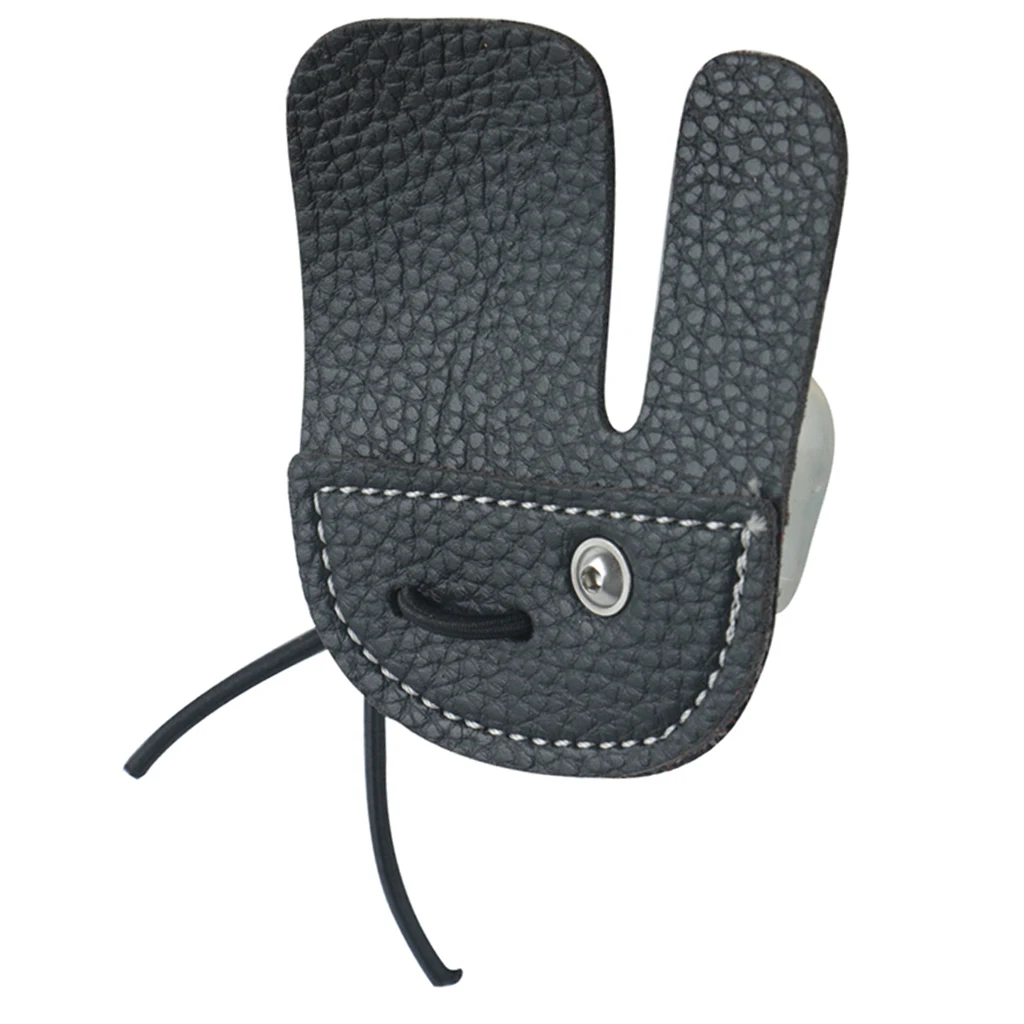 Archery Finger Tab Protection Tabs Finger Saver Protect Guard for Recurve Bow Target Hunting, Right Handed