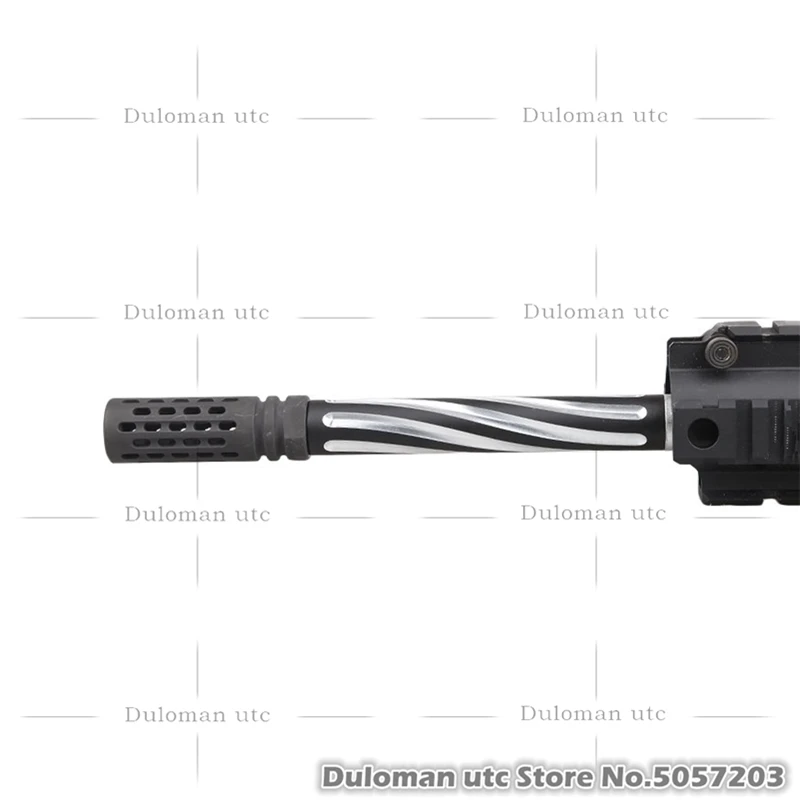 Duloman utc Fortis style " витая спираль рифленая 14 мм CCW Наружная трубка-удлинитель для страйкбола CNC алюминиевые внешние части