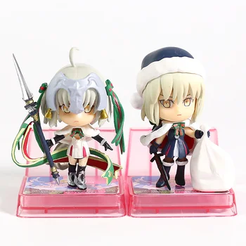 

Anime Fate/stay Night Saber/Christmas Jeanne D'Arc Mobile Phone Holder PVC Figures Kids Toys