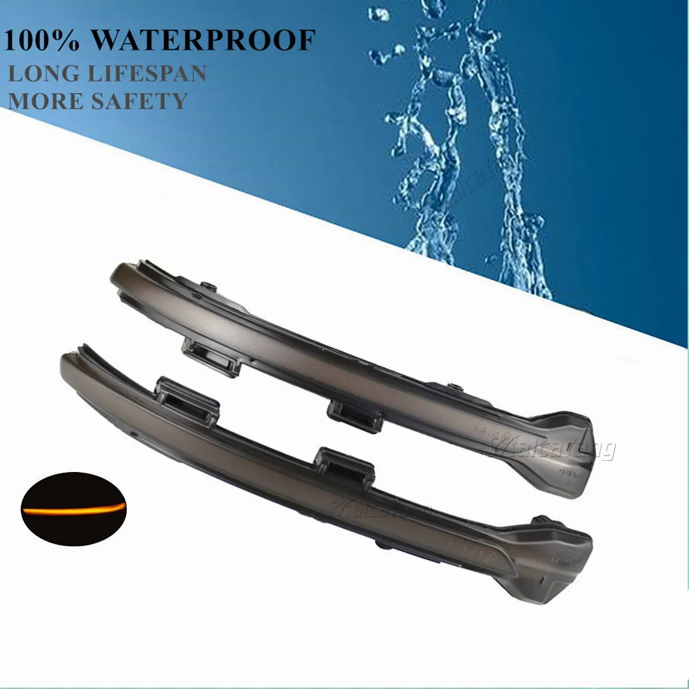 

2PCS For VW Golf MK7 7.5 7 GTI R GTD Dynamic Blinker LED Turn Signal For Volkswagen Mirror Light