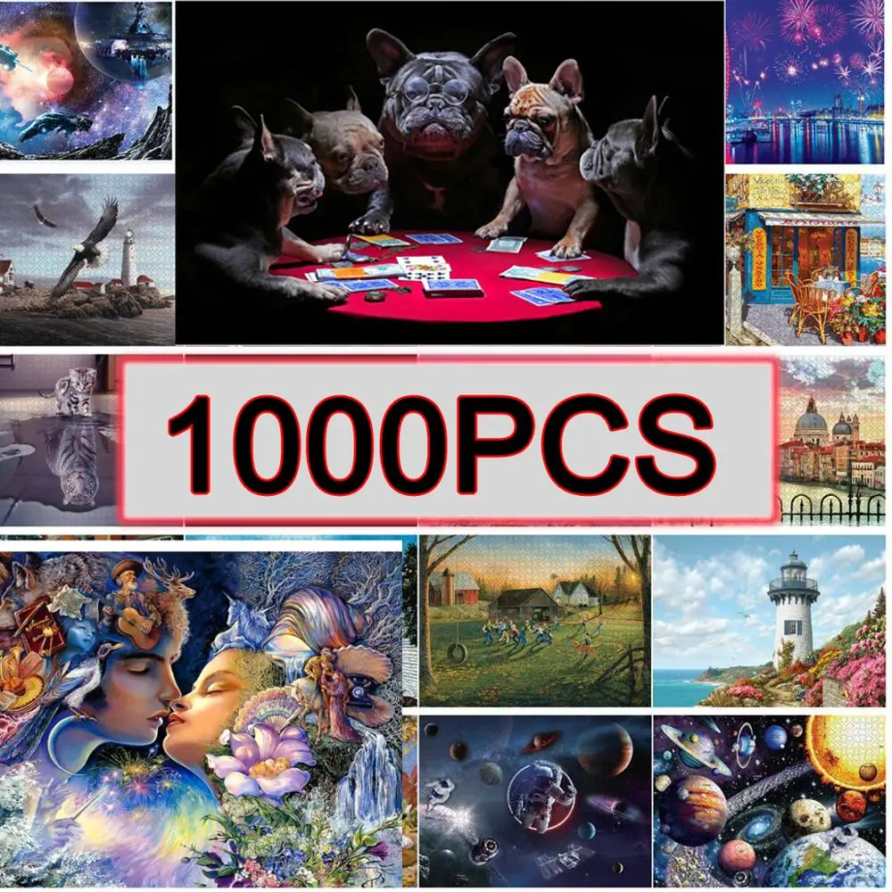 Quebra-cabeça 1000 peças 69x51 cm montagem de quebra-cabeça de imagem para adultos brinquedos educativos puzzles pare adultos
