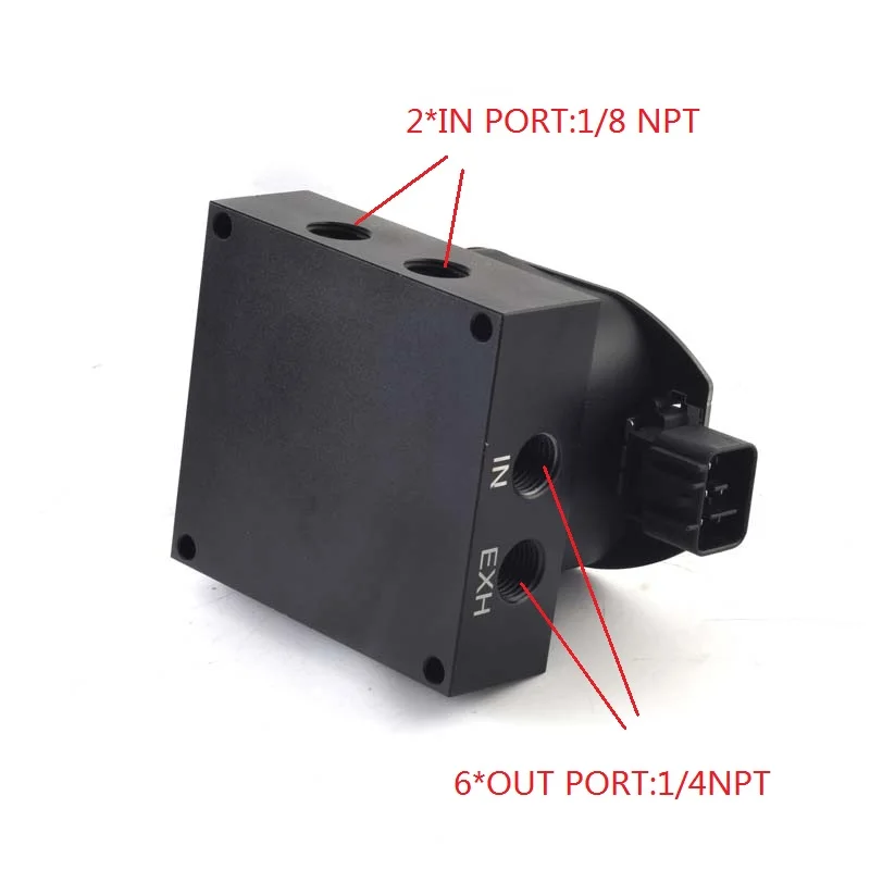 Universal 12v Solenoid Valve Air ride Suspension manifold valve Pneumatic shock absorber VU2 solenoid valve 1/4npt and 1/8npt