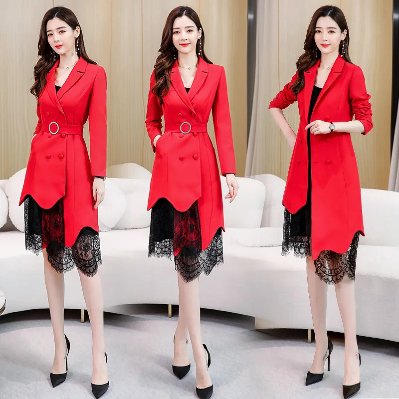 

Goddess-Style Dress Women's Mid-length 2020 Spring New Style Elegant Graceful Business Slimming Fashionable Base Skirt