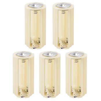 

uxcell 5 pcs AA to Size D Battery Adapters Converter Cases D-Adapter