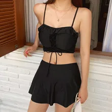 Купальник для плавания женский набор Рашгард трикини для серфинга большой размер Женская пуш-ап новая юбка однотонное полиэфирное пляжное платье Sierra Surfer