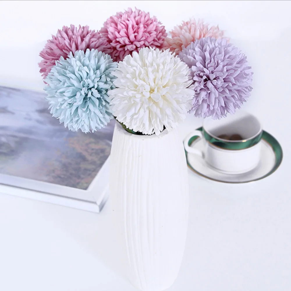 

1pc Silk Daisy Artificial Flower Simulation DIY Handmade Cloth Flowers Small Chrysanthemum Sunflower Head Festive Party Decor