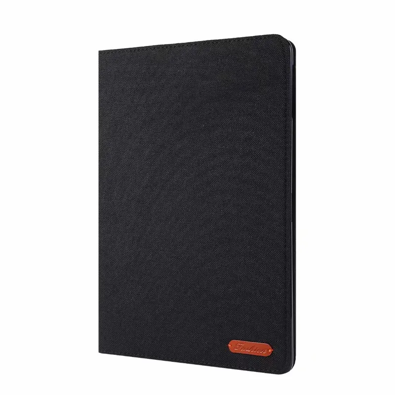 black Бизнес тканевая кобура для Samsung Galaxy Tab A 10,1 дюймов SM-T510 T515 Флип pu+ мягкий чехол 2 в 1 защитный чехол - Цвет: black