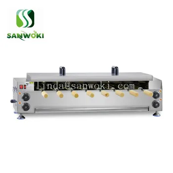 

Electric Chimney roll doughnut machine Chimney cake machine Kurtos Kalacs machine Chimney Bread Roll Baking Machine 110v 220v