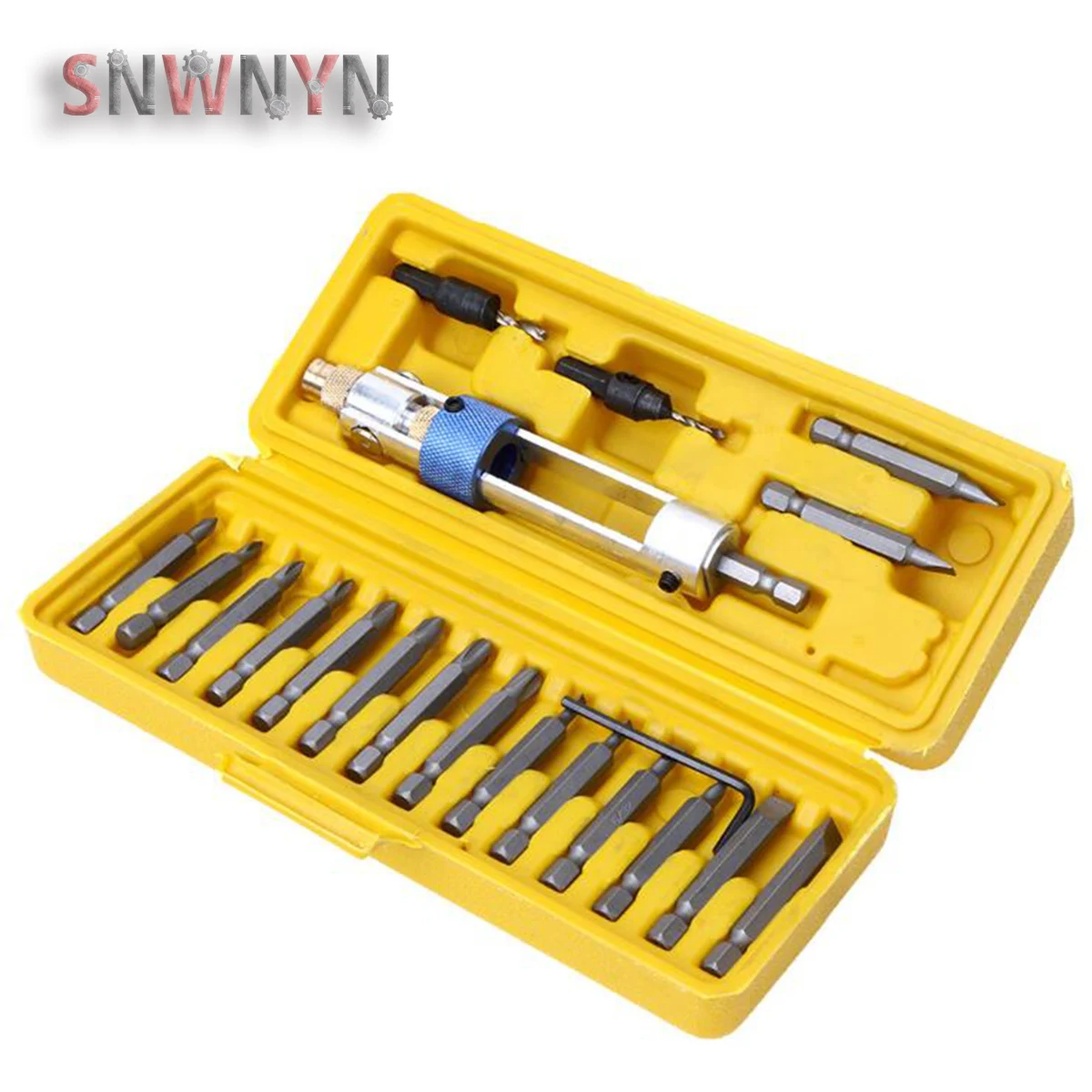 

20PCS HSS Half Time Drill Driver Screwdriver Sets Quick-Change Driving Repair Tools Set With Countersink Bits Allen Wrench