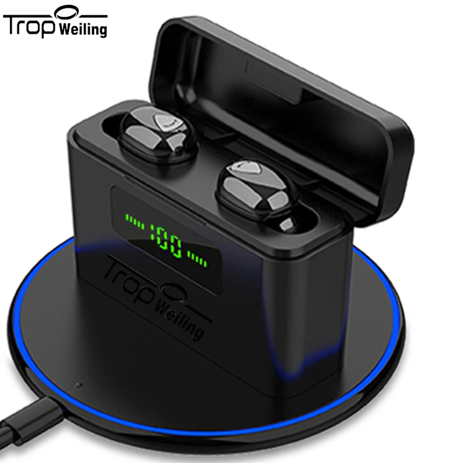 

New Digital display Bluetooth 5.0 Earphone Stereo Wireless Earbuds HIFI Earphones Handsfree Gaming Headset Charging Box Earphone